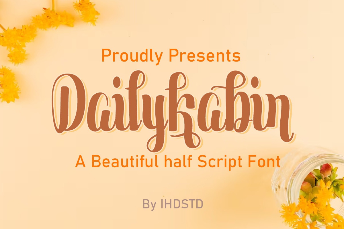 Dailykabin font preview image #5