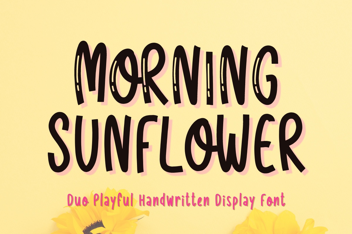 Morning Sunflower font preview image #5