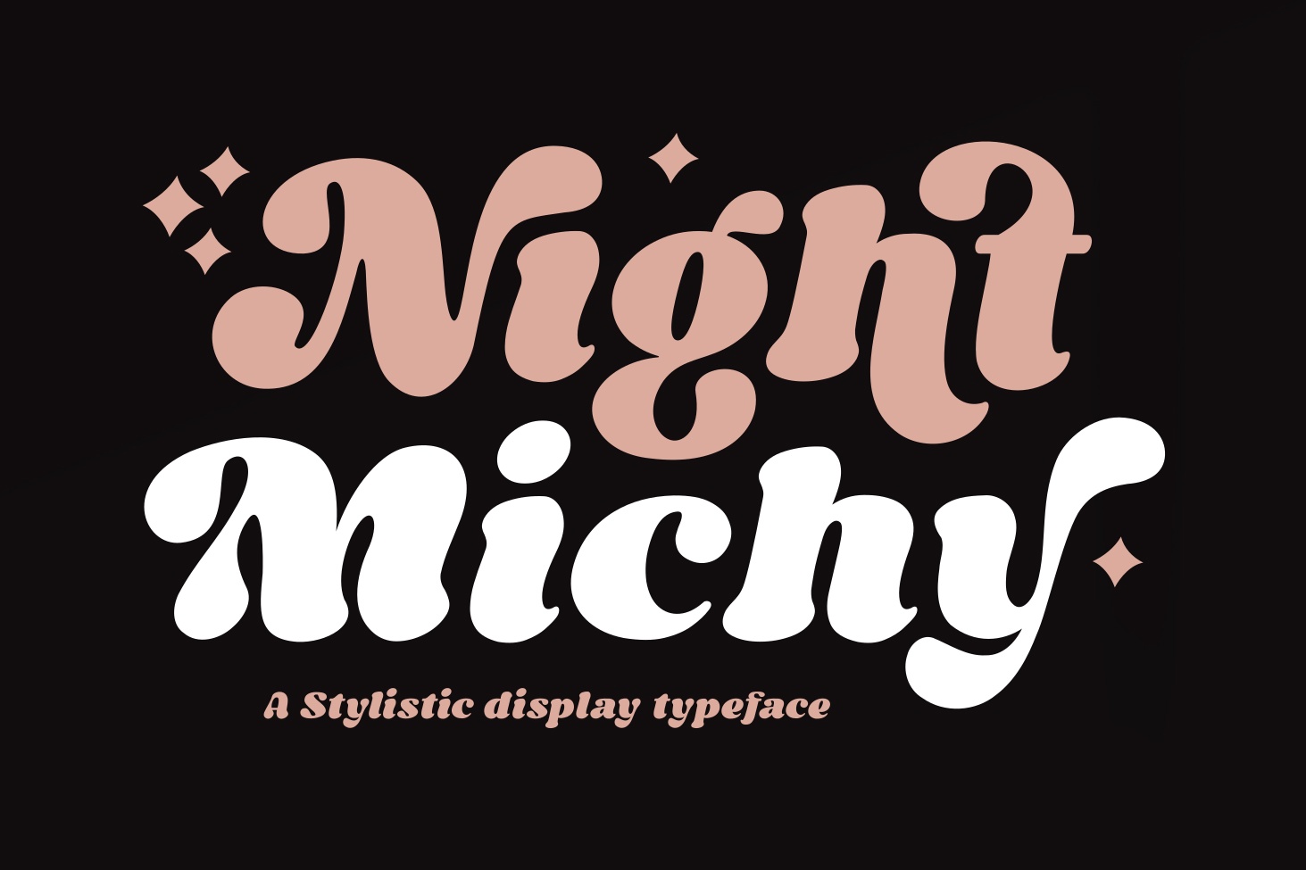 Night Michy font preview image #4