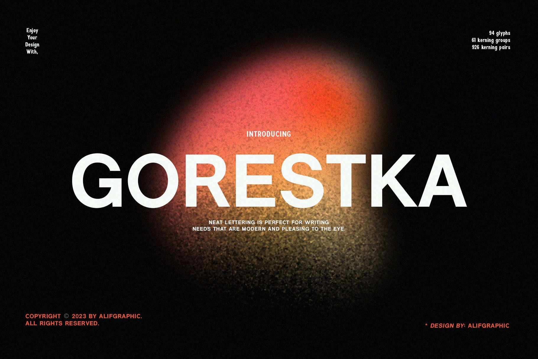 Gorestka font preview image #4
