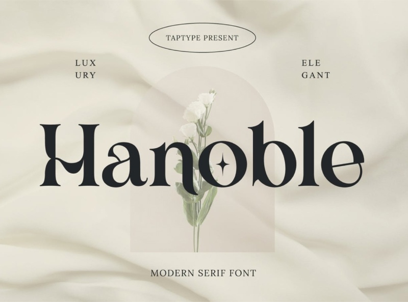 Hanoble font preview image #1