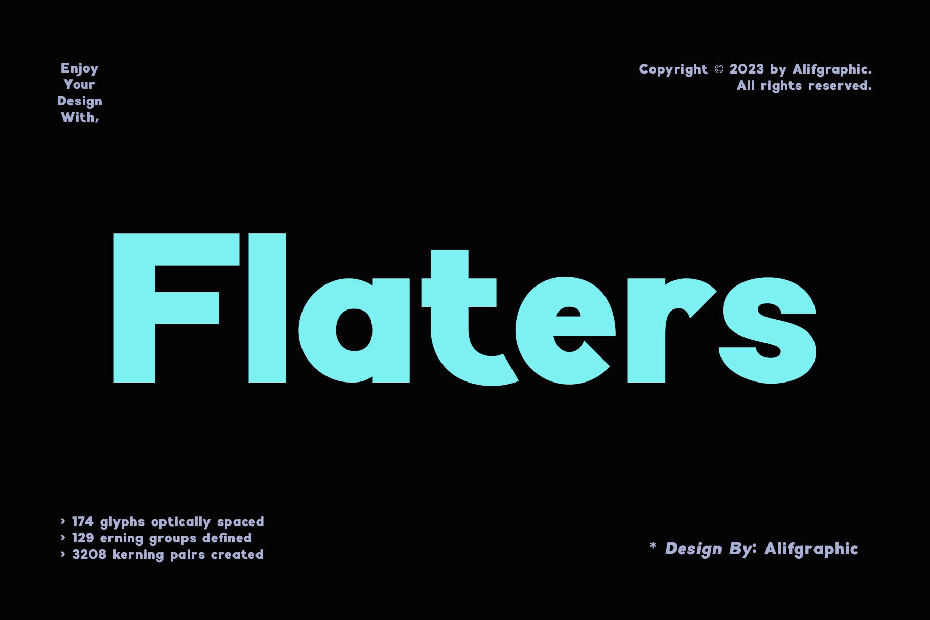 Flaters font preview image #3