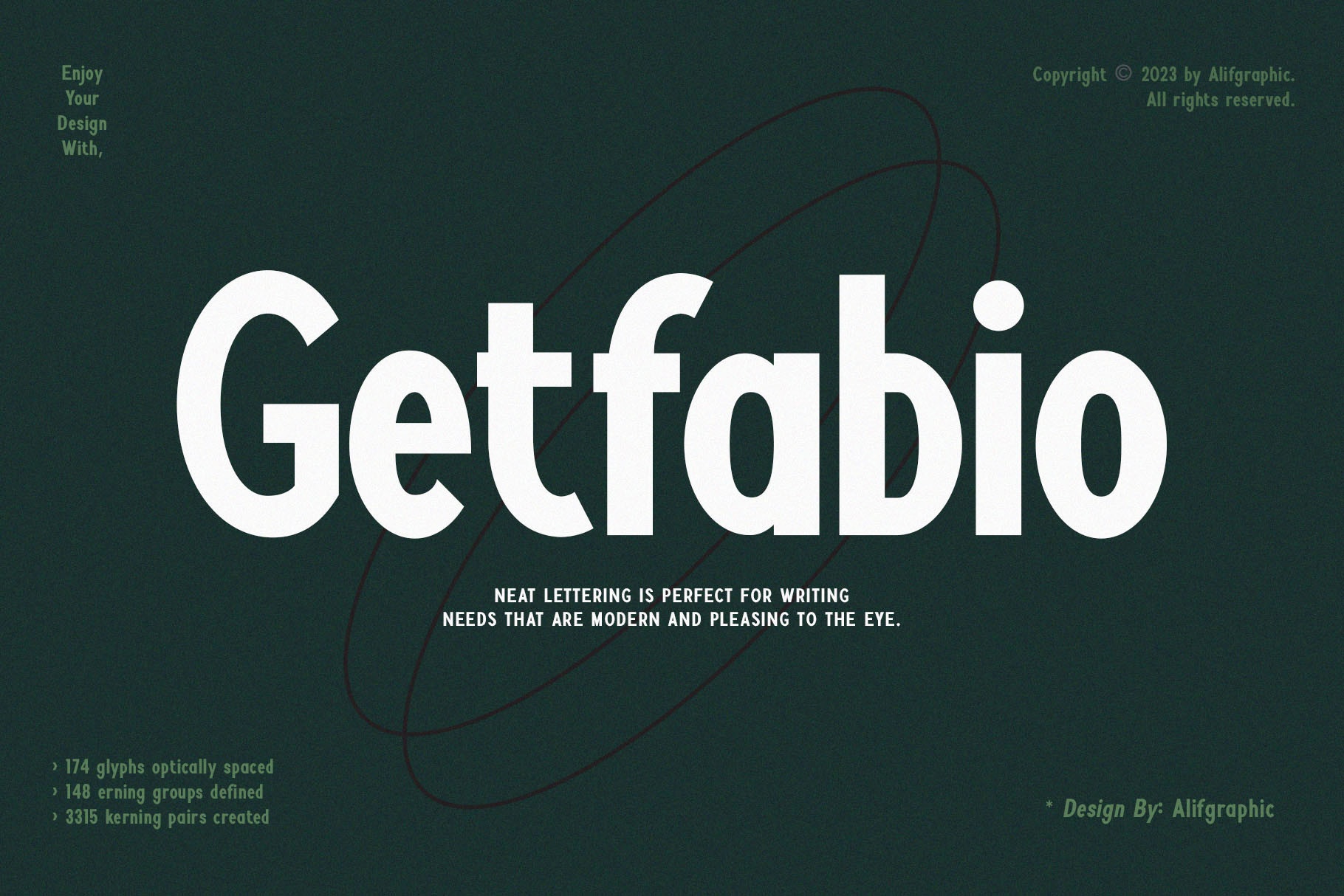 Getfabio font preview image #5