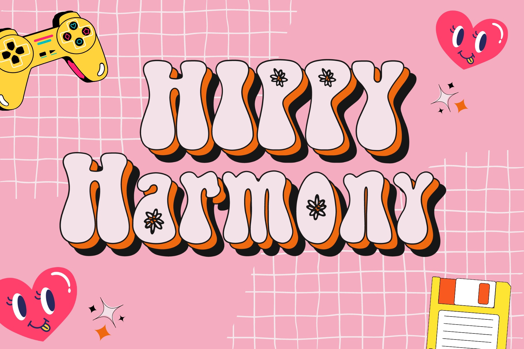 Hippy Harmony font preview image #2