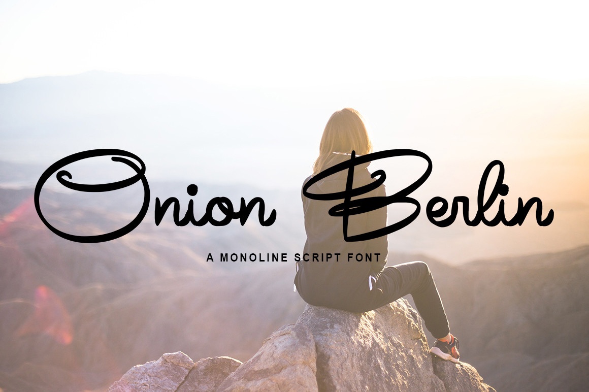 Onion Berlin font preview image #1