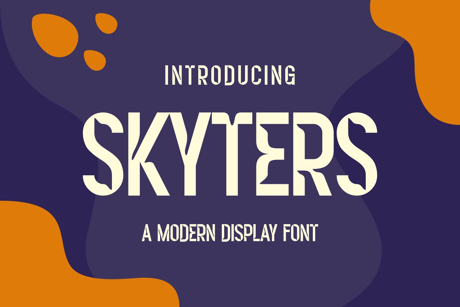 Skyters font preview image #1