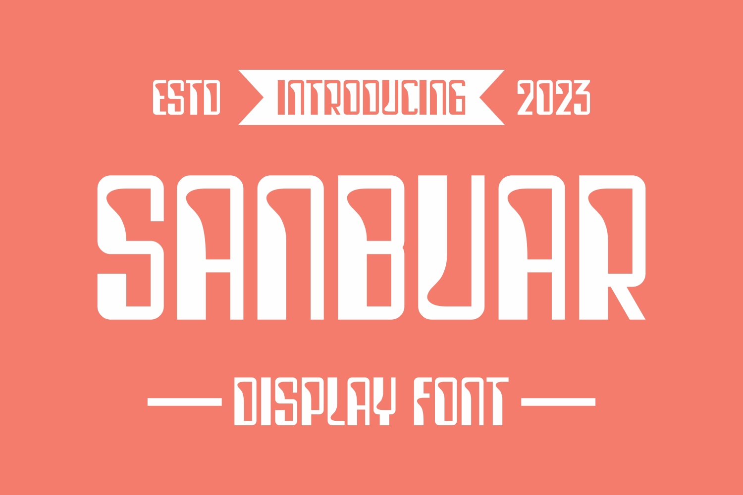 Sanbuar font preview image #2