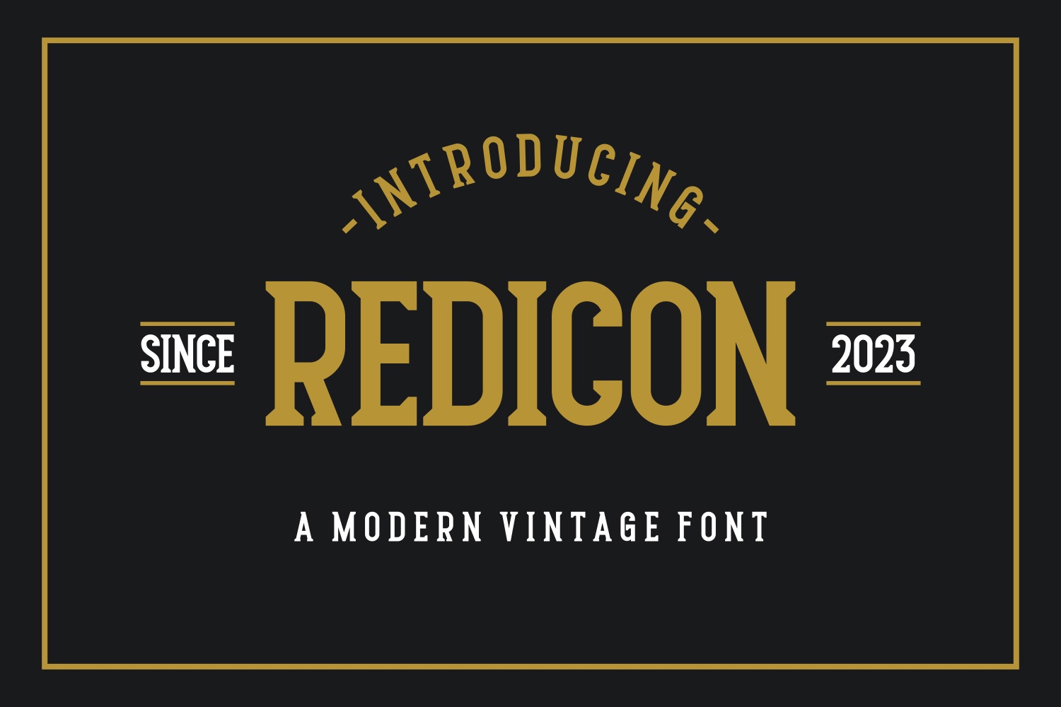 Redicon font preview image #2