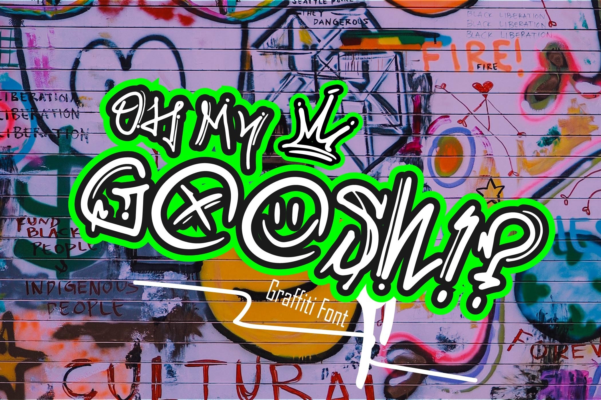 Oh My Goosh font preview image #1