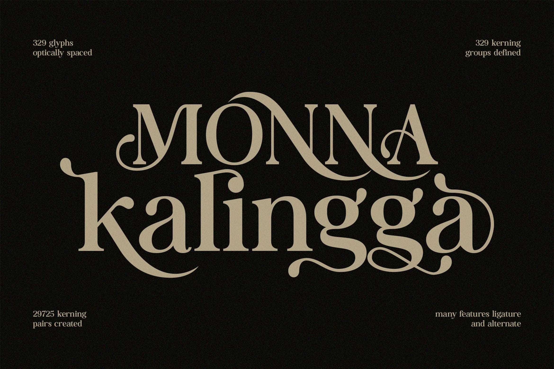 Monna Kalingga font preview image #3