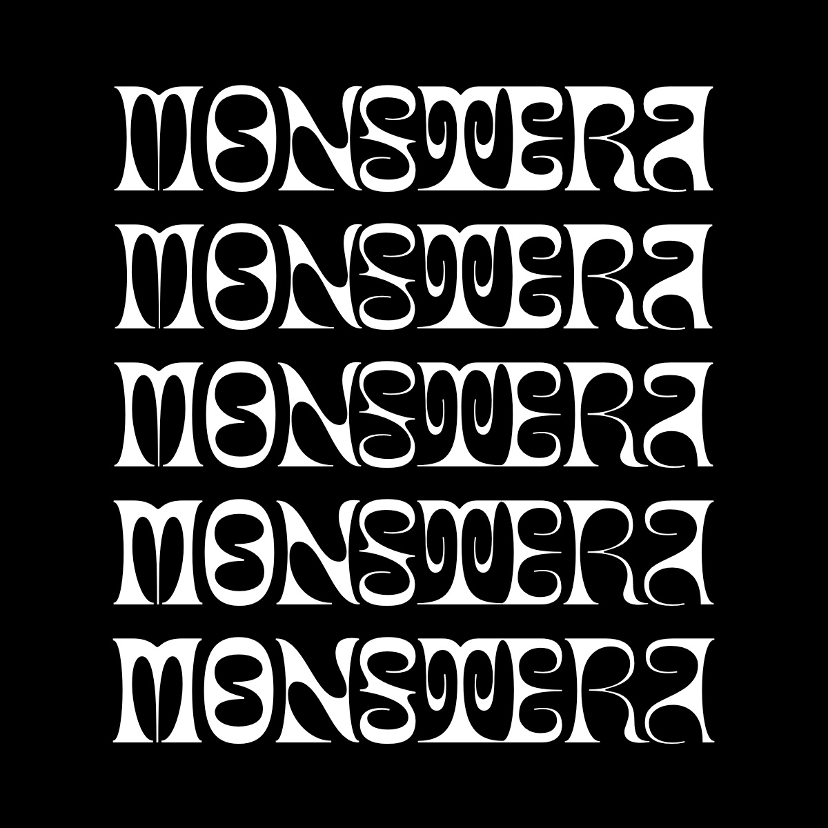 Monstera v0.3 font preview image #1