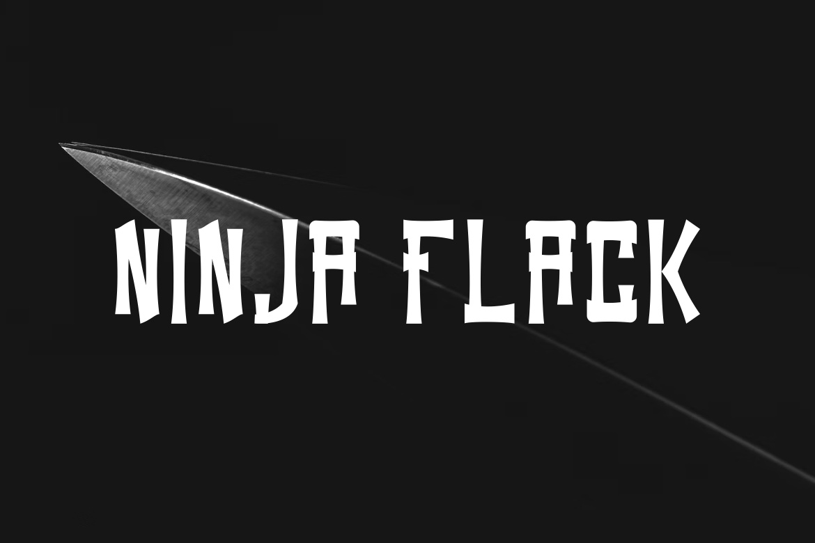 Ninja Flack font preview image #1