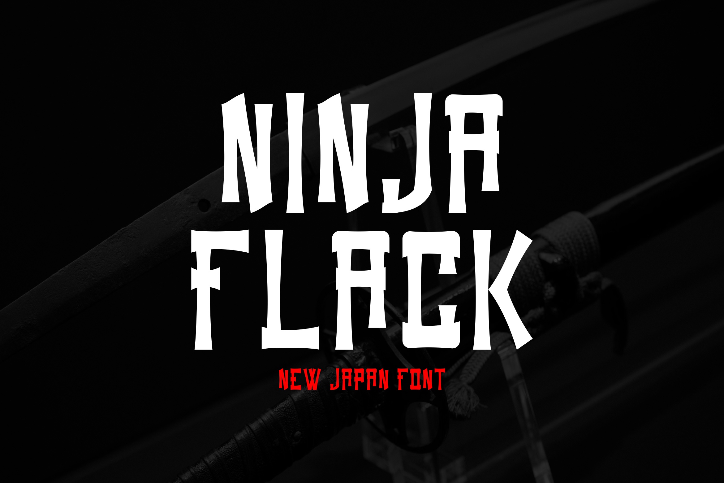 Ninja Flack font preview image #4