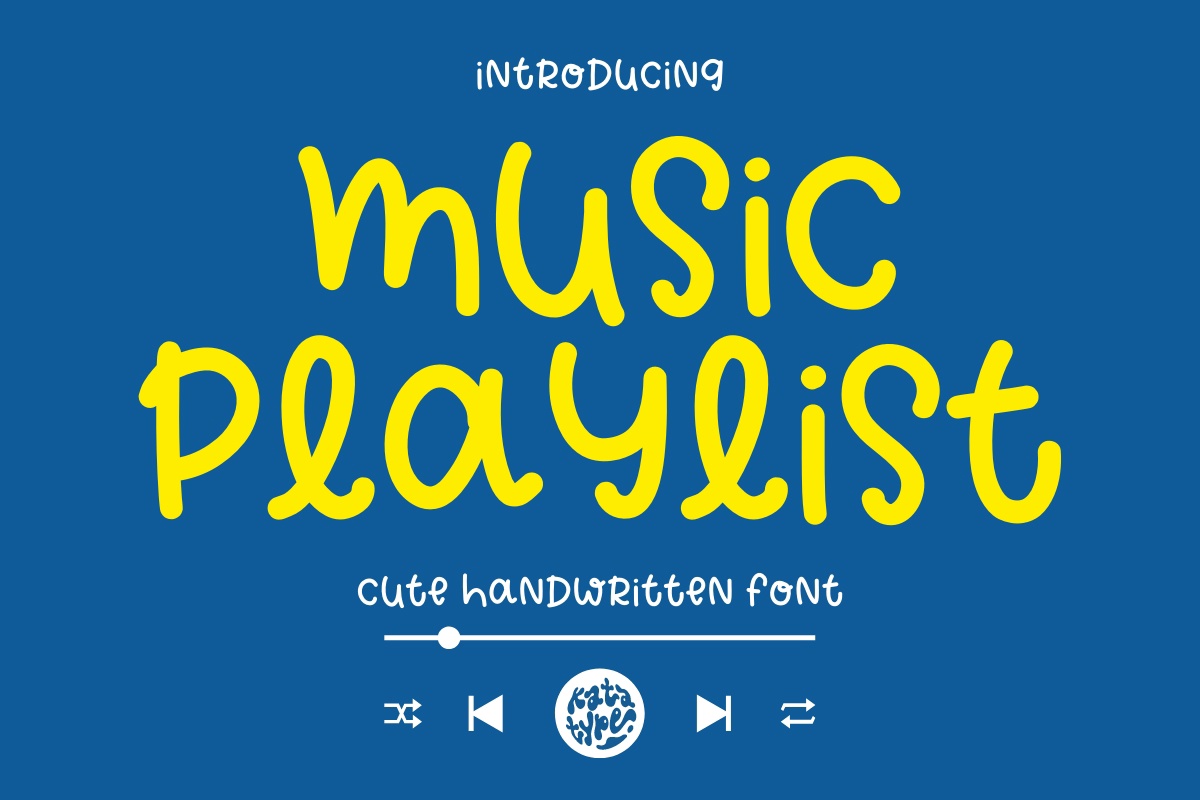 Music Playlist font preview image #1