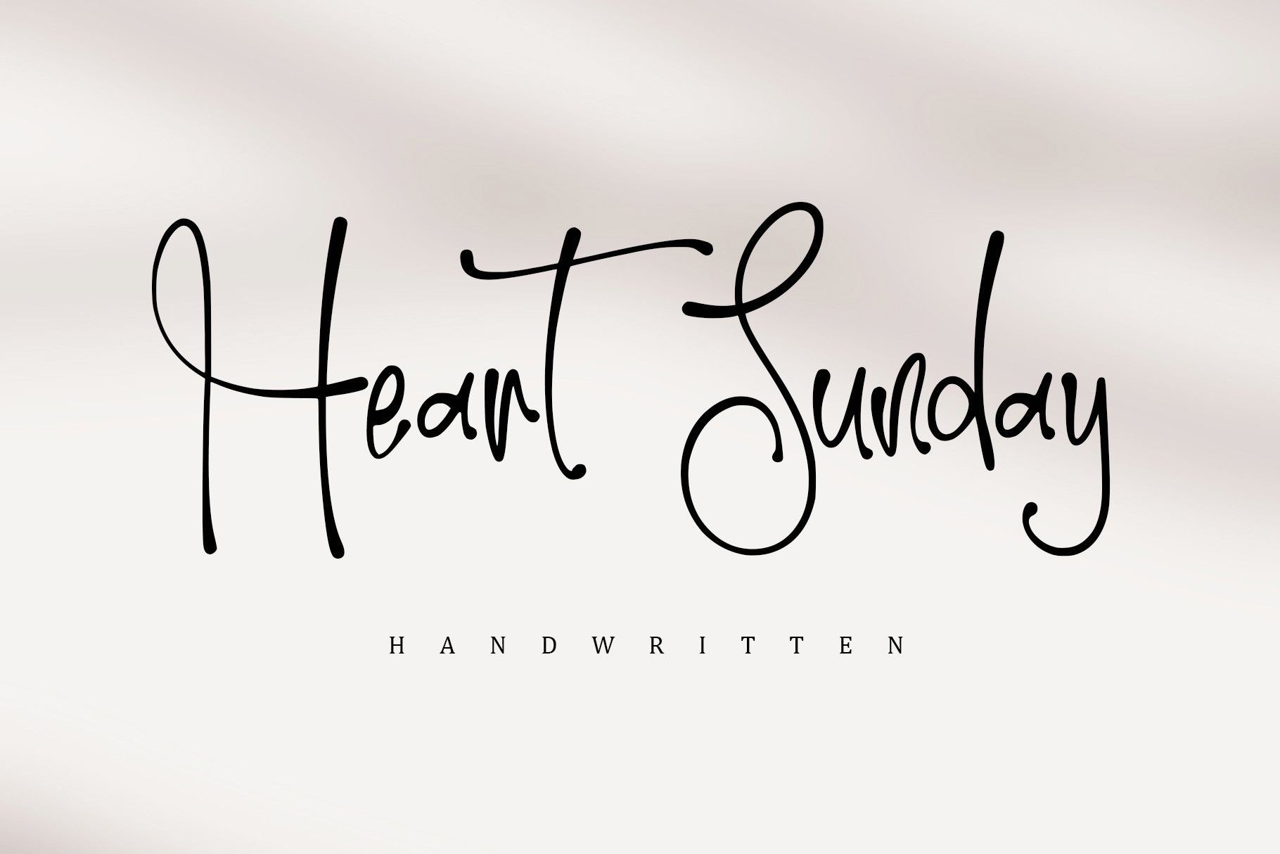 Heart Sunday Font