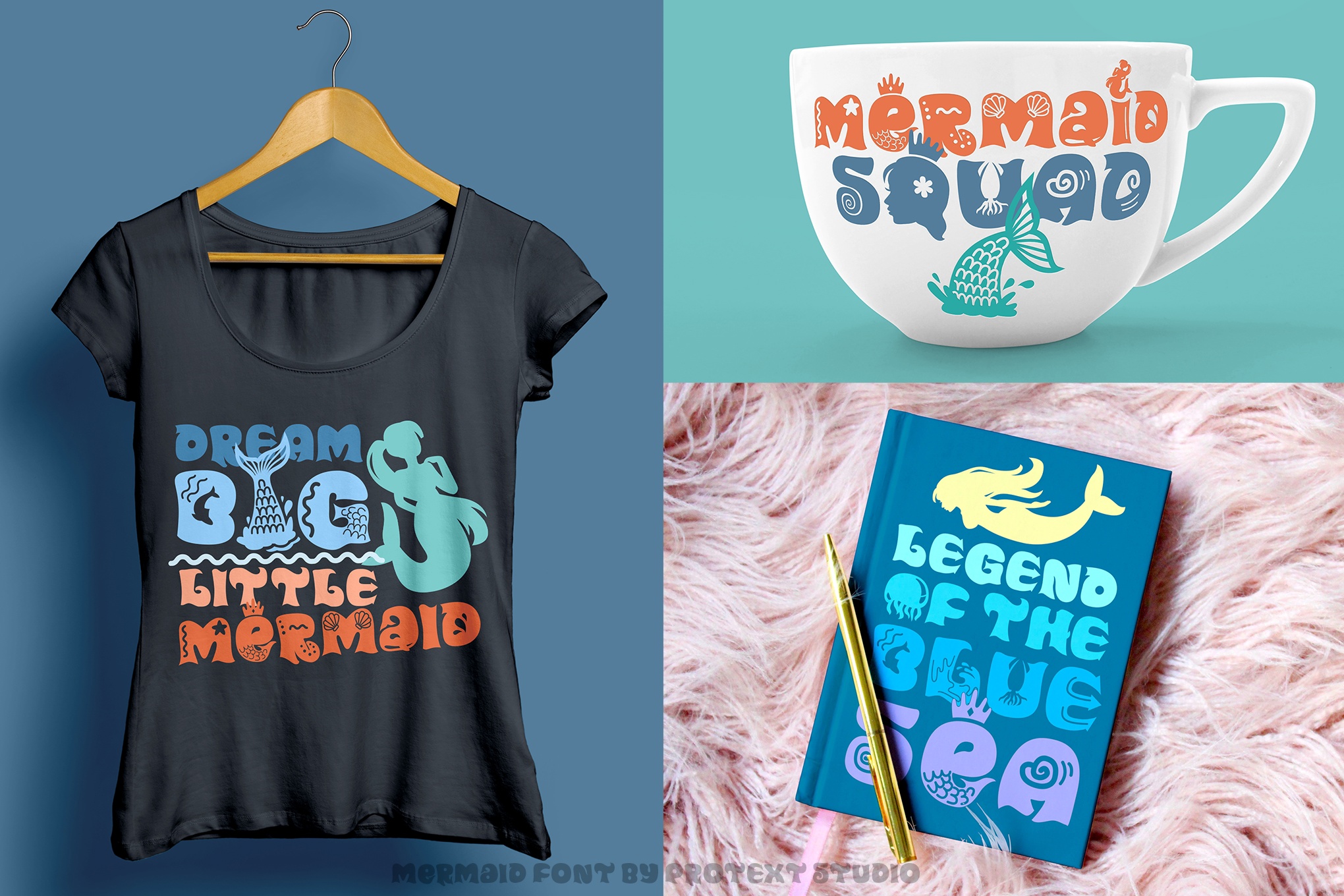 Mermaid font preview image #4