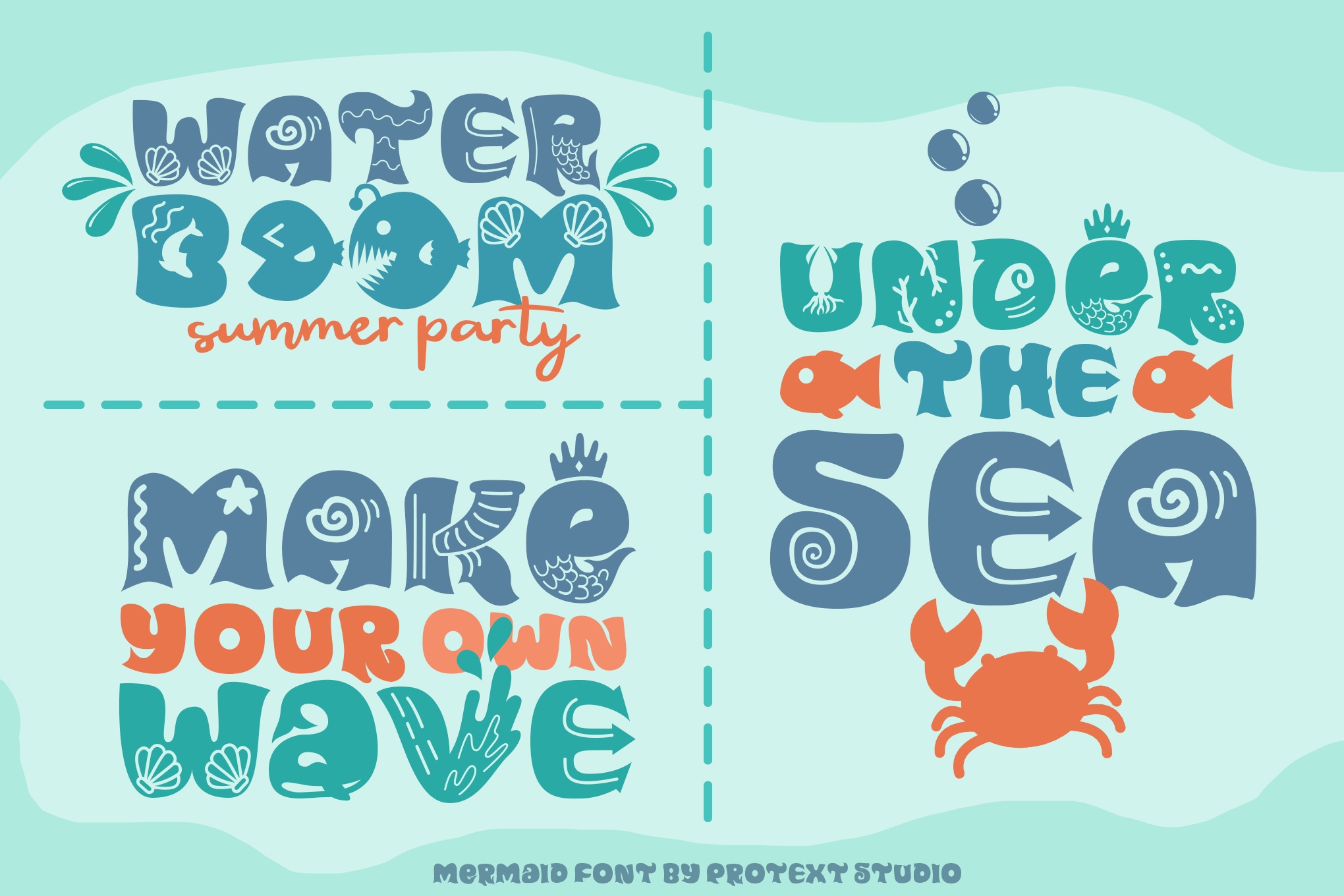 Mermaid font preview image #5