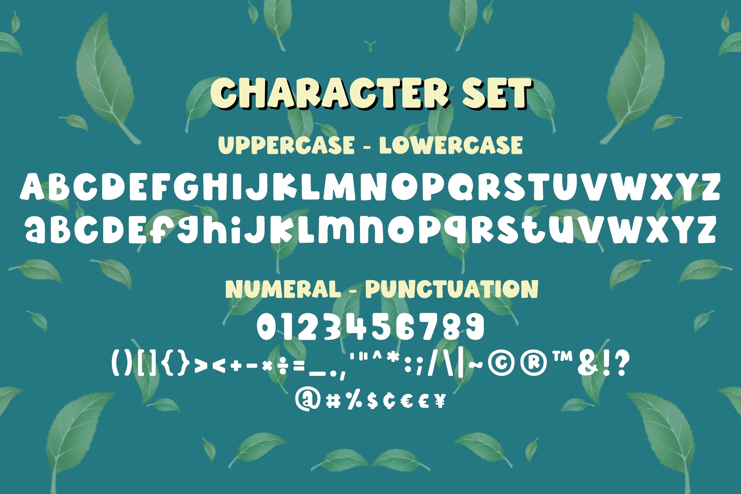 Mint Chunky font preview image #2
