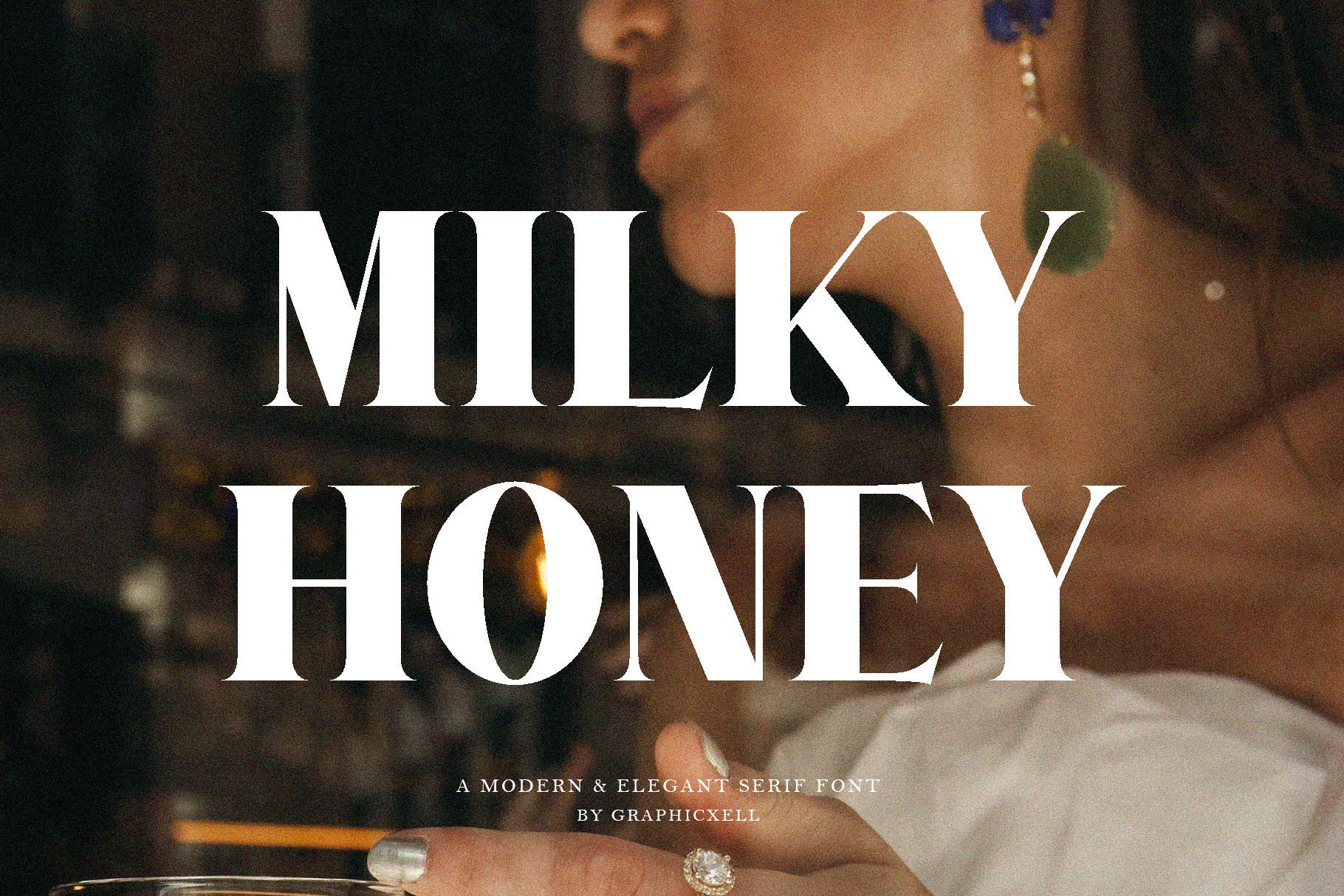 Milky Honey font preview image #3
