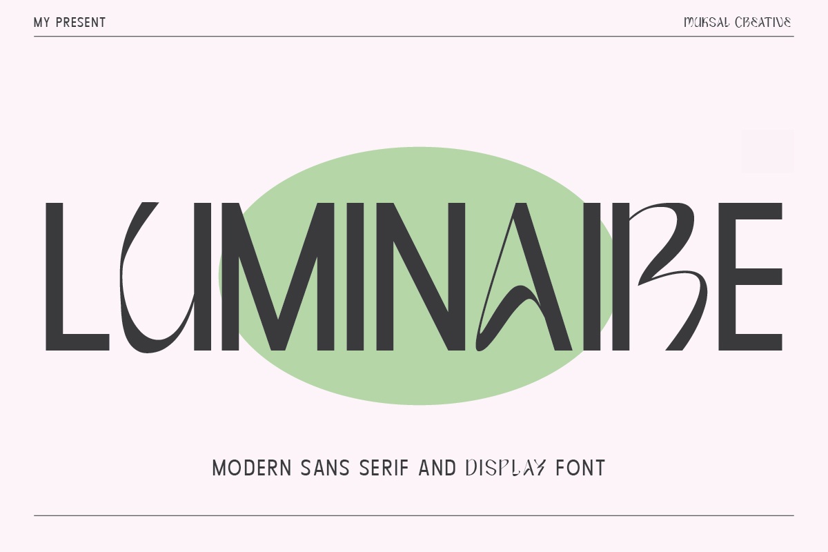 Luminaire font preview image #1