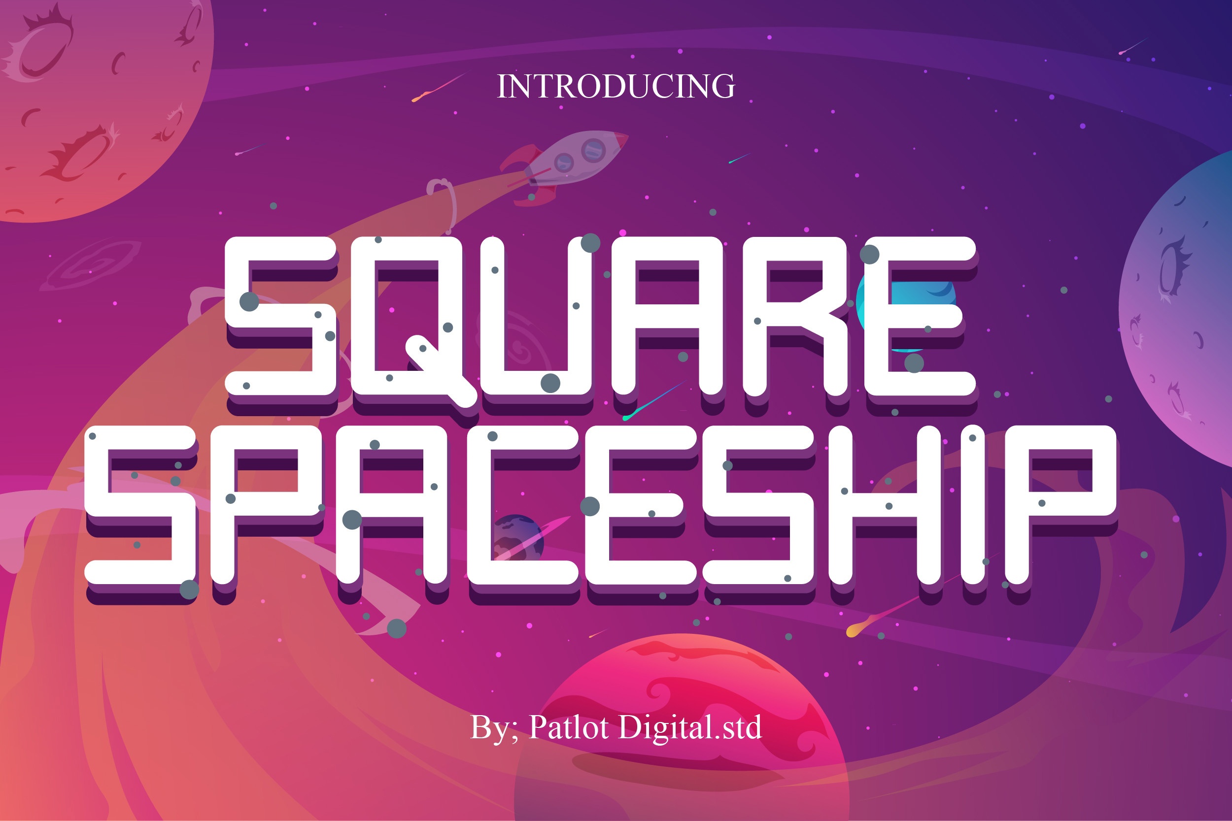 Square Spaceship font preview image #1