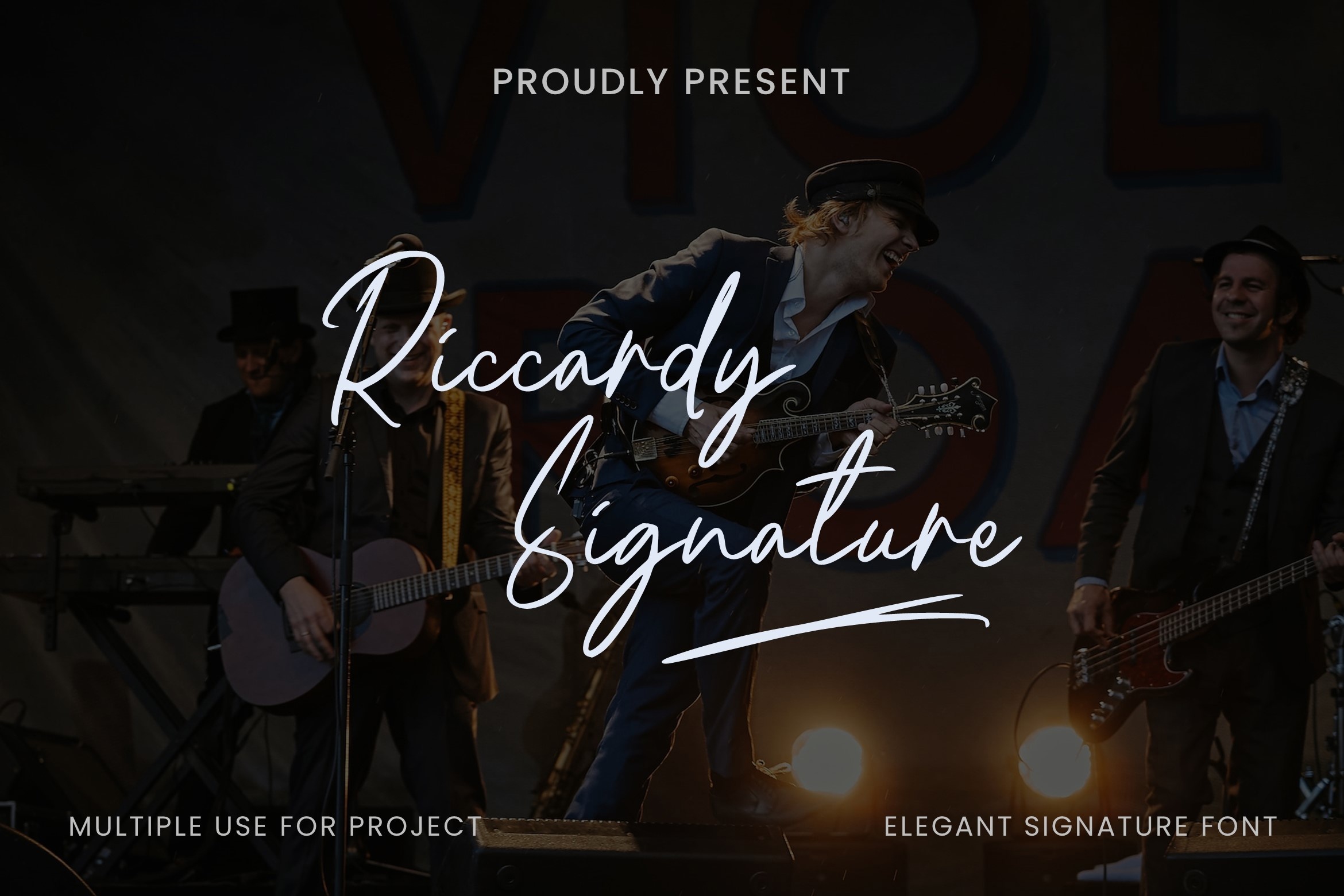 Riccardy Signature font preview image #3