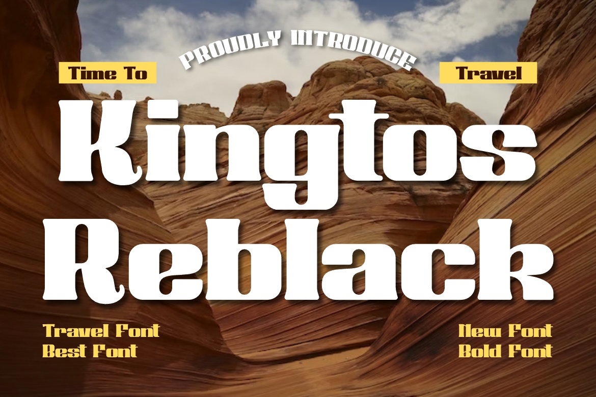 Kingtos Reblack font preview image #4