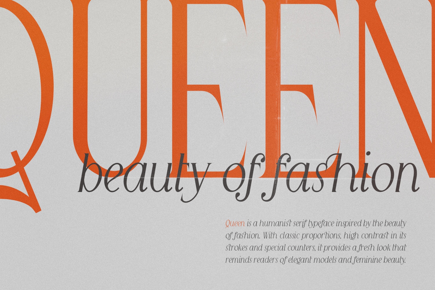 Queen Serif font preview image #6