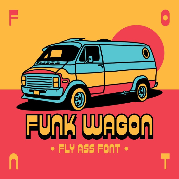 KC Funk Wagon font preview image #2