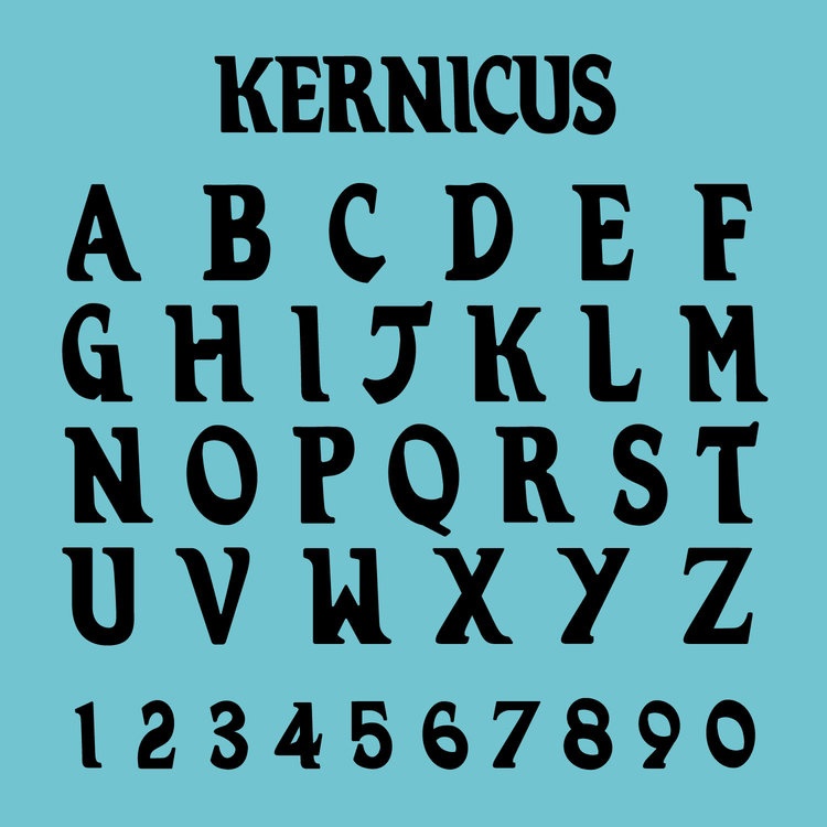 Kernicus font preview image #1