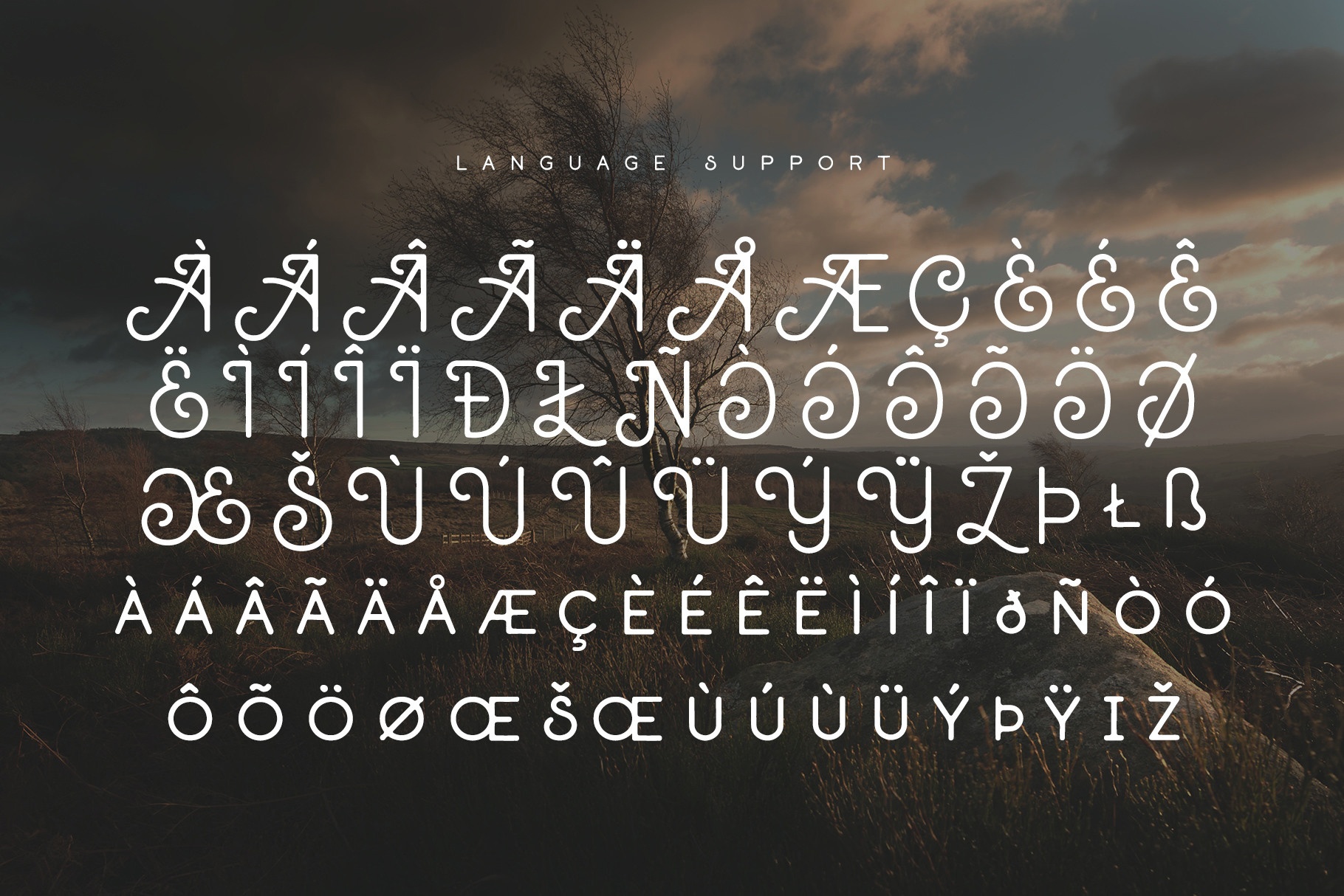 Hinterland font preview image #2