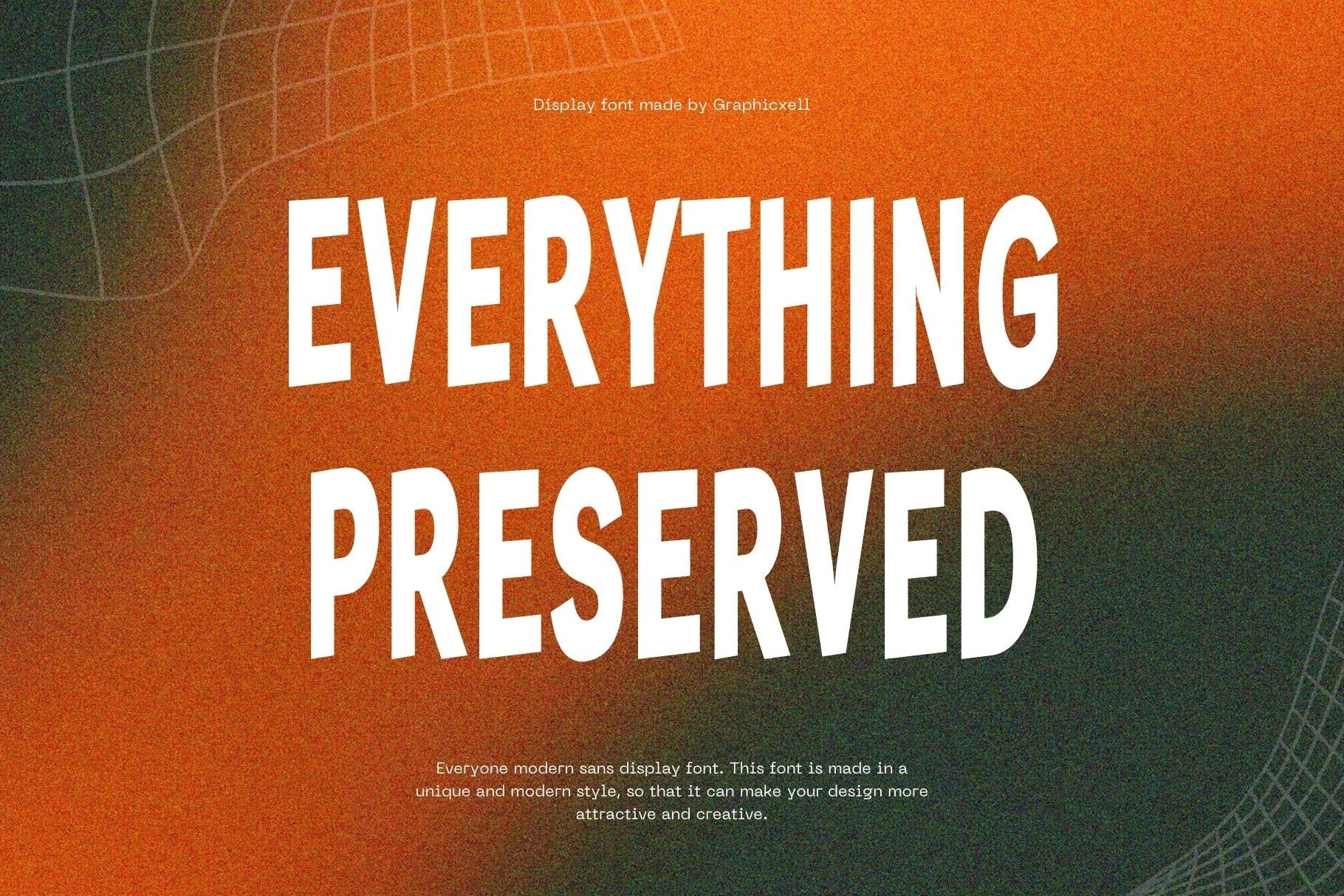 Everything Preserved font preview image #2