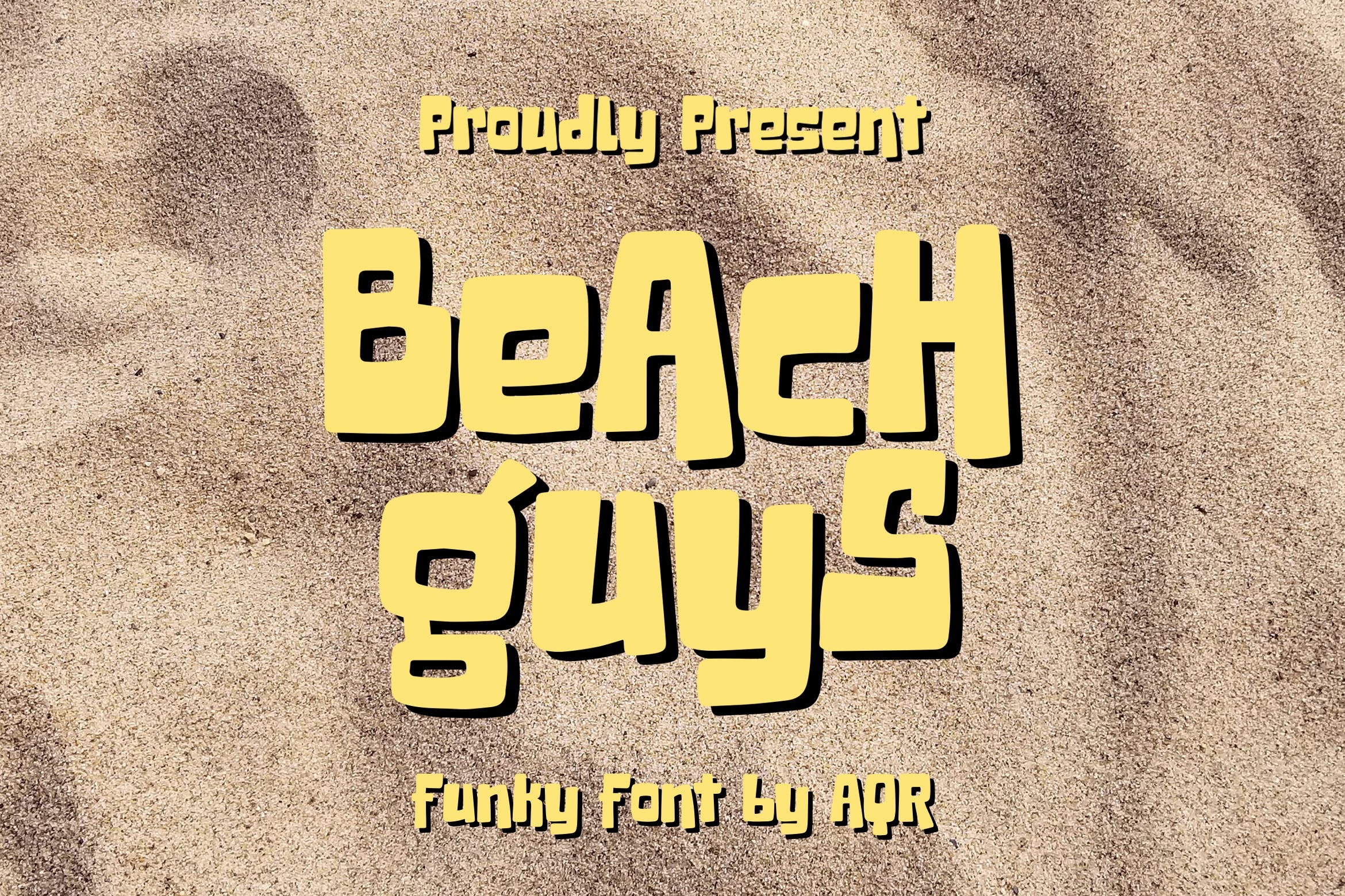 Beach Guys font preview image #3
