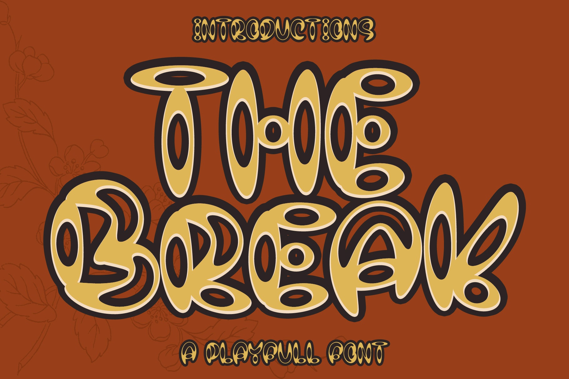 The Break font preview image #4