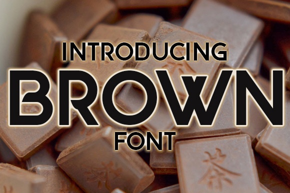 Brown font preview image #1