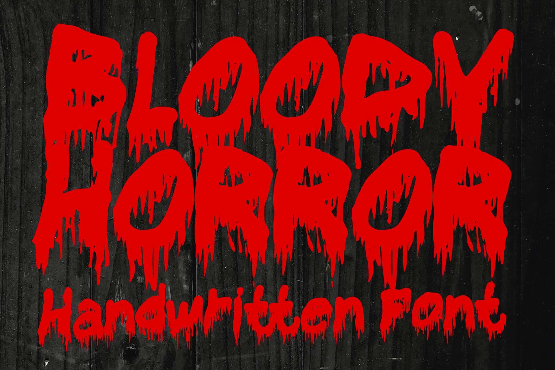 Bloody Horror font preview image #1