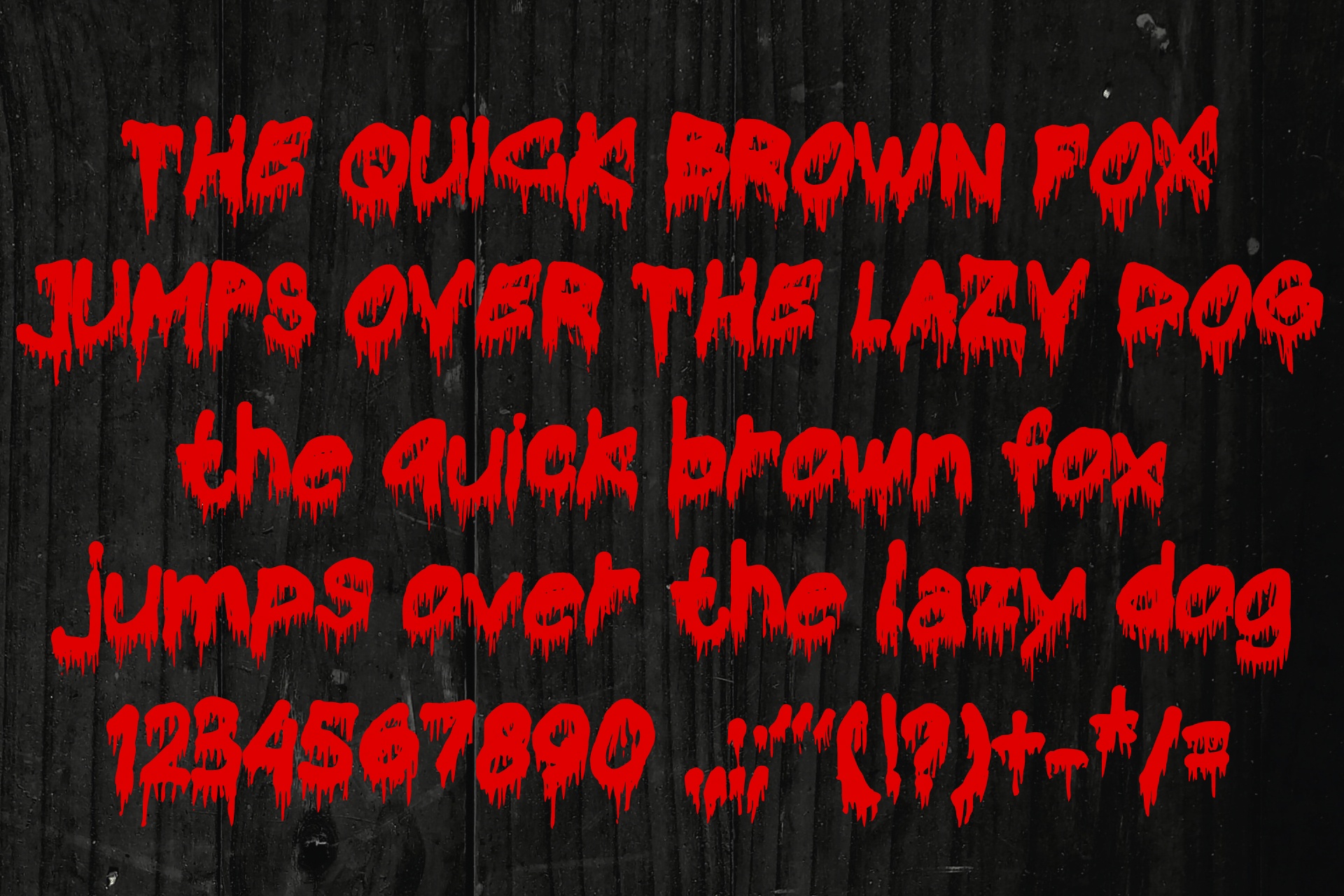 Bloody Horror font preview image #2