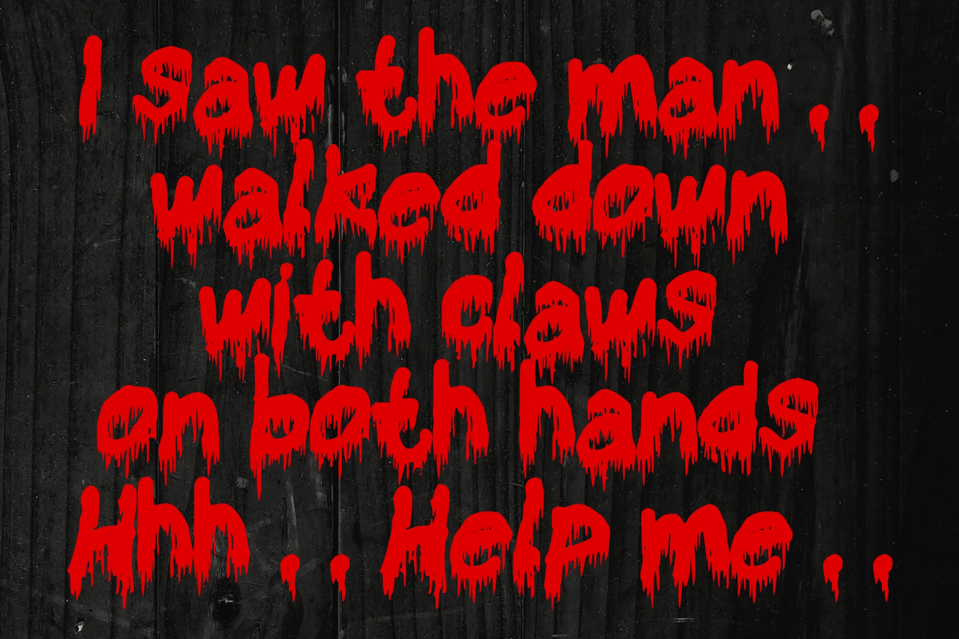Bloody Horror font preview image #3