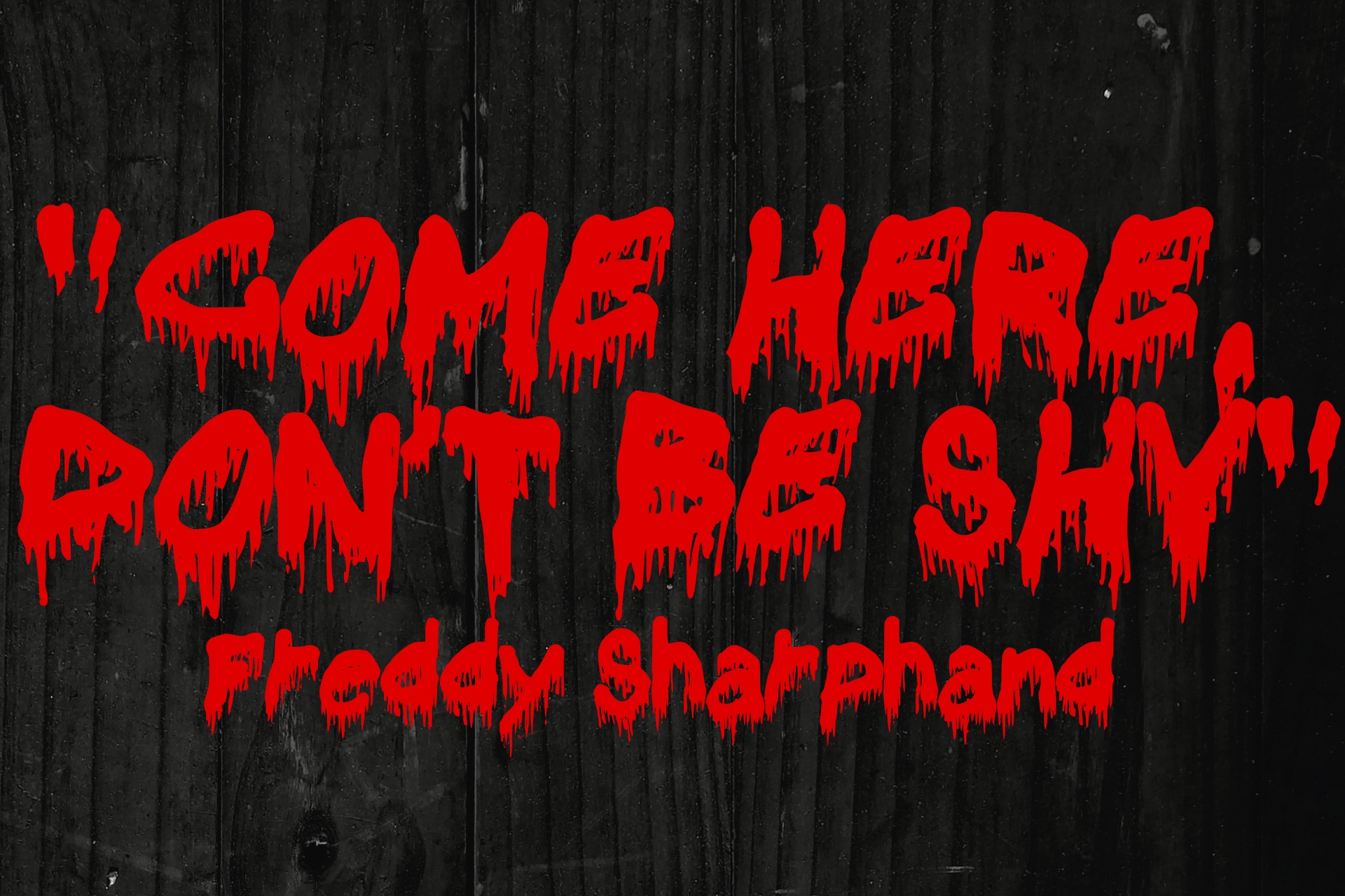 Bloody Horror font preview image #4