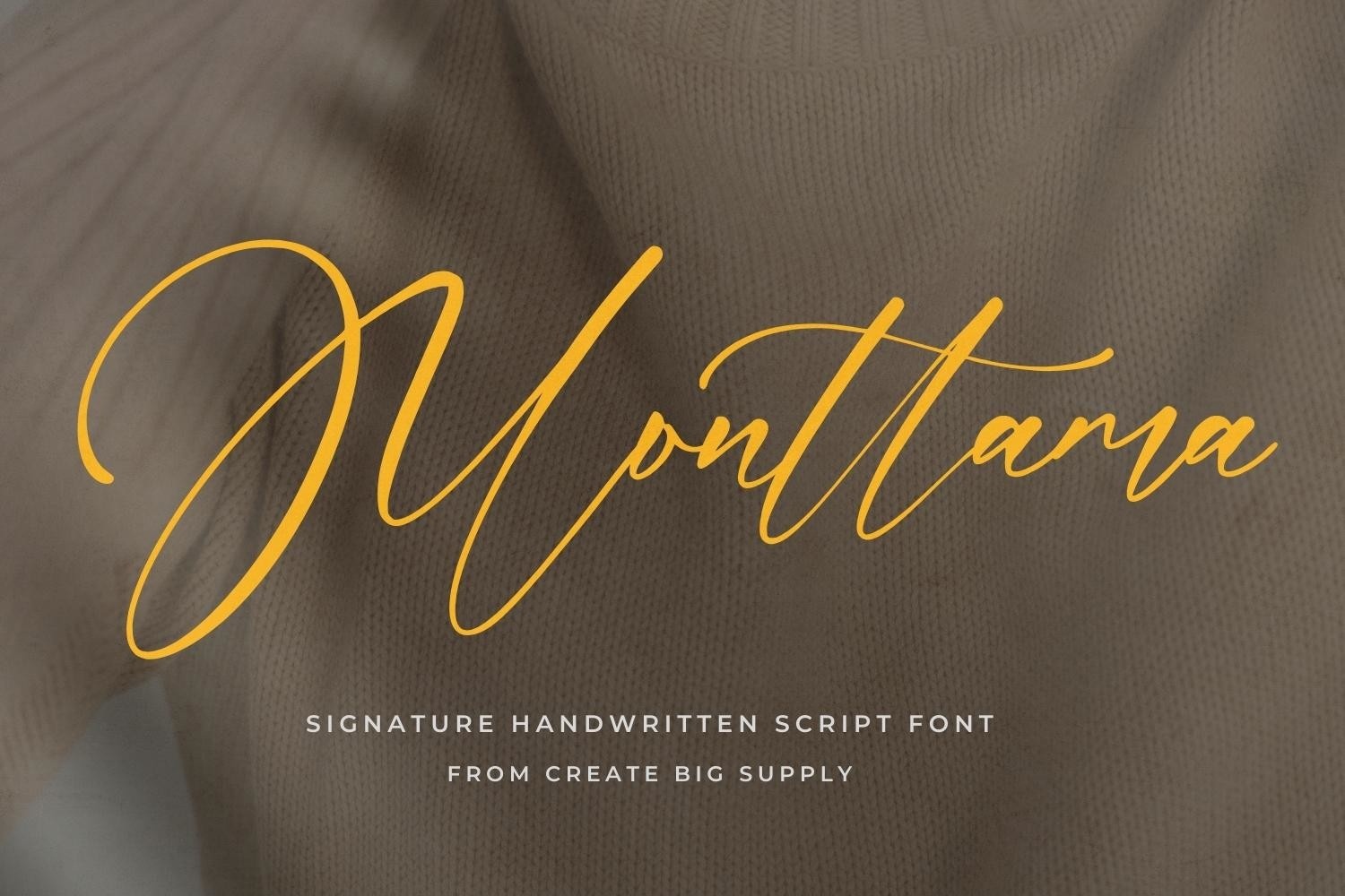 Monttama font preview image #3