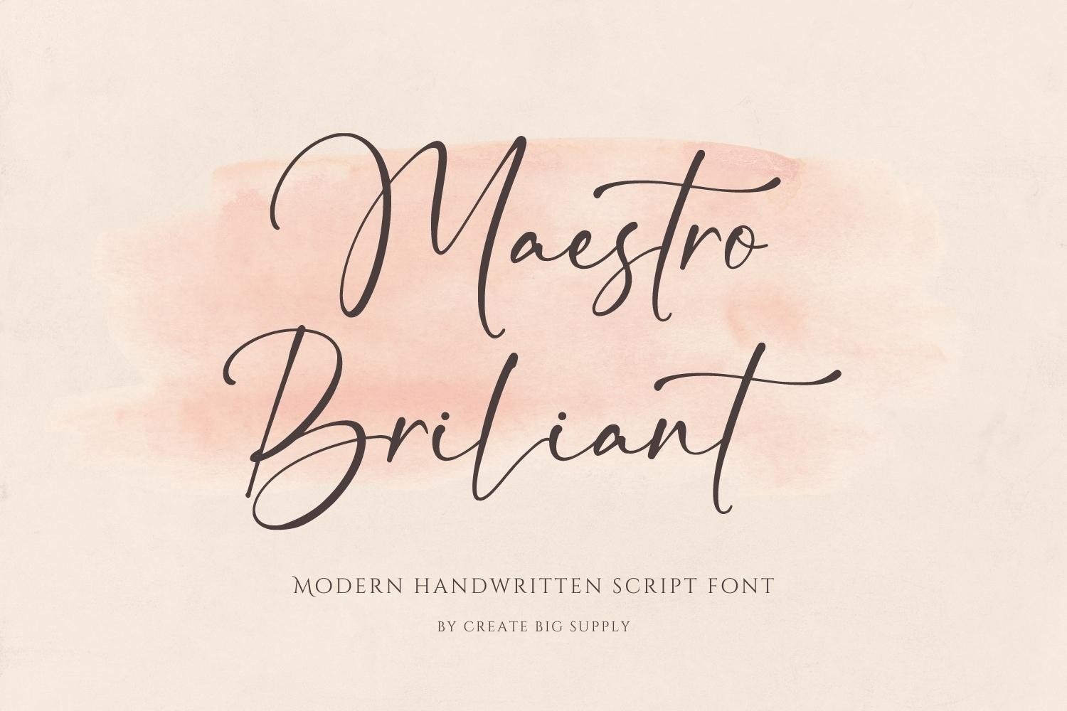 Maestro Brilliant Font