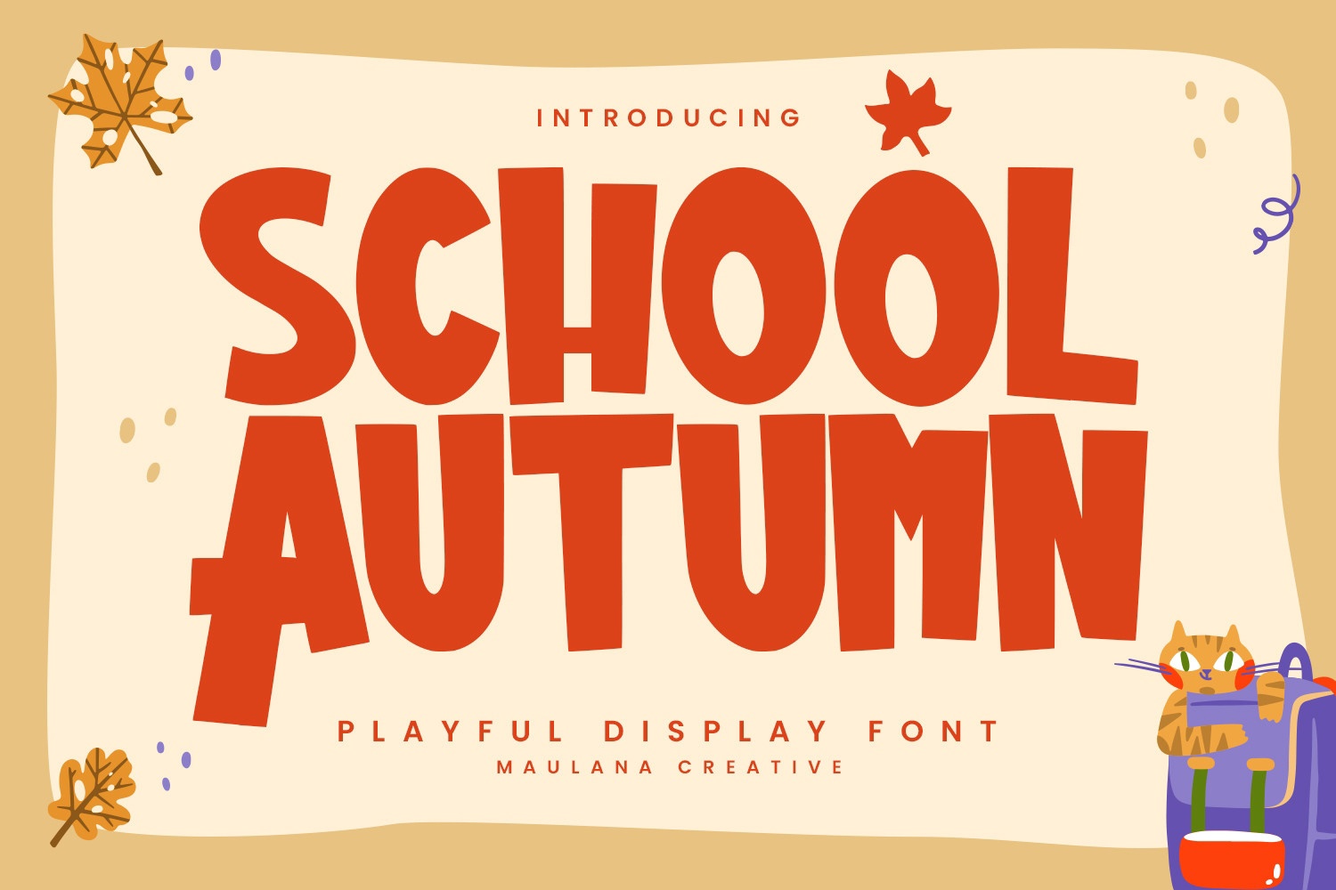 Autumn School font preview image #1