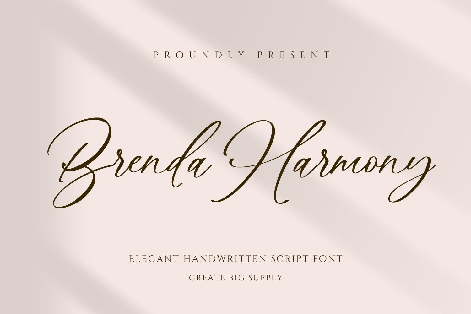 Brenda Harmony font preview image #2