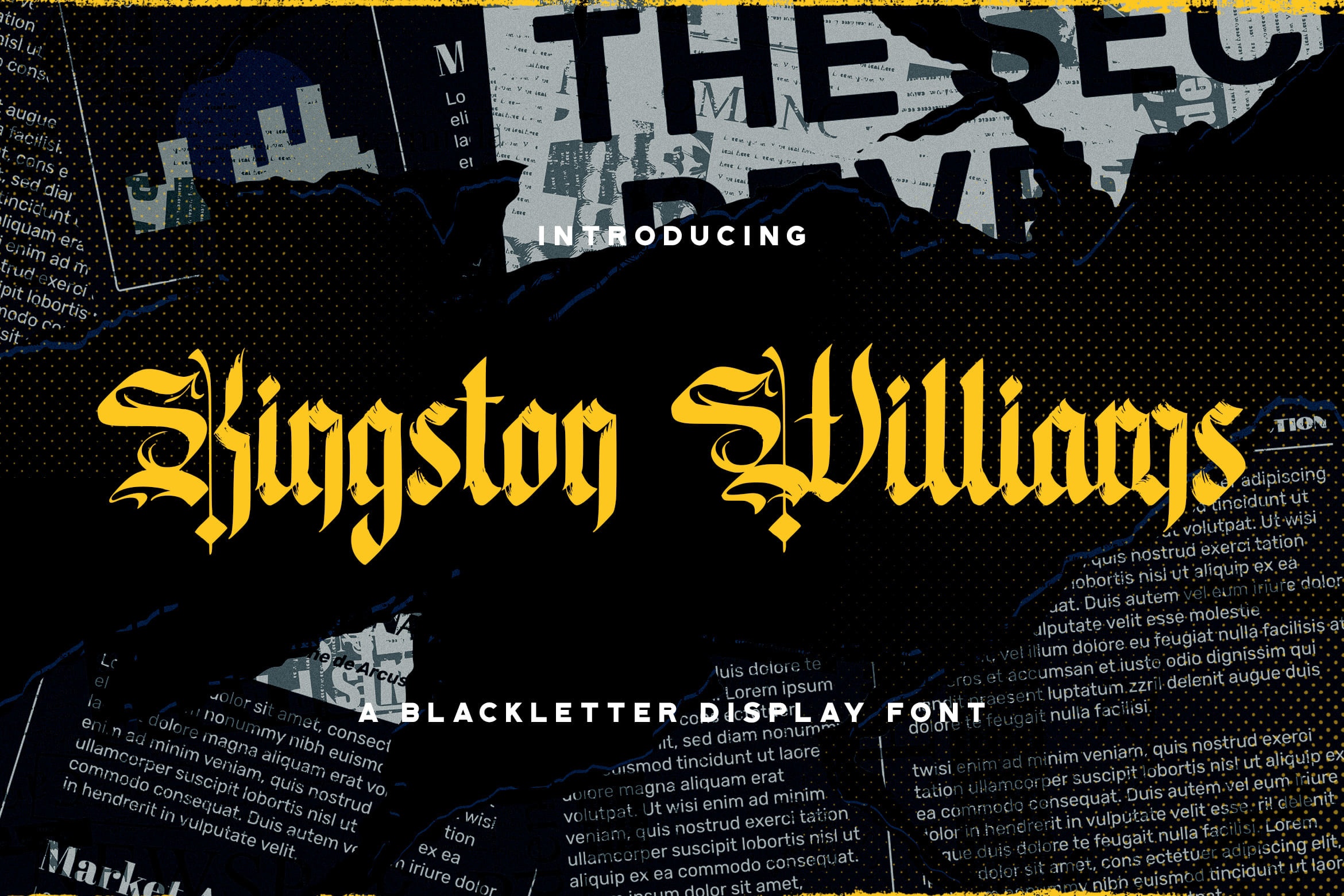 Kingston Williams font preview image #4