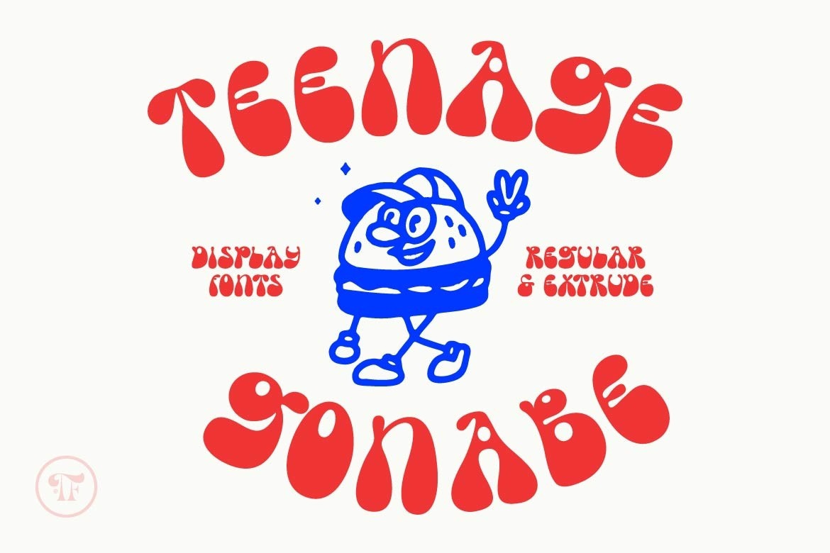 Teenage Gonabe font preview image #3