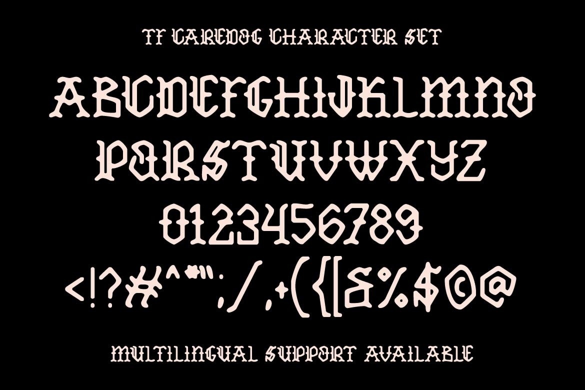 Caredog font preview image #5