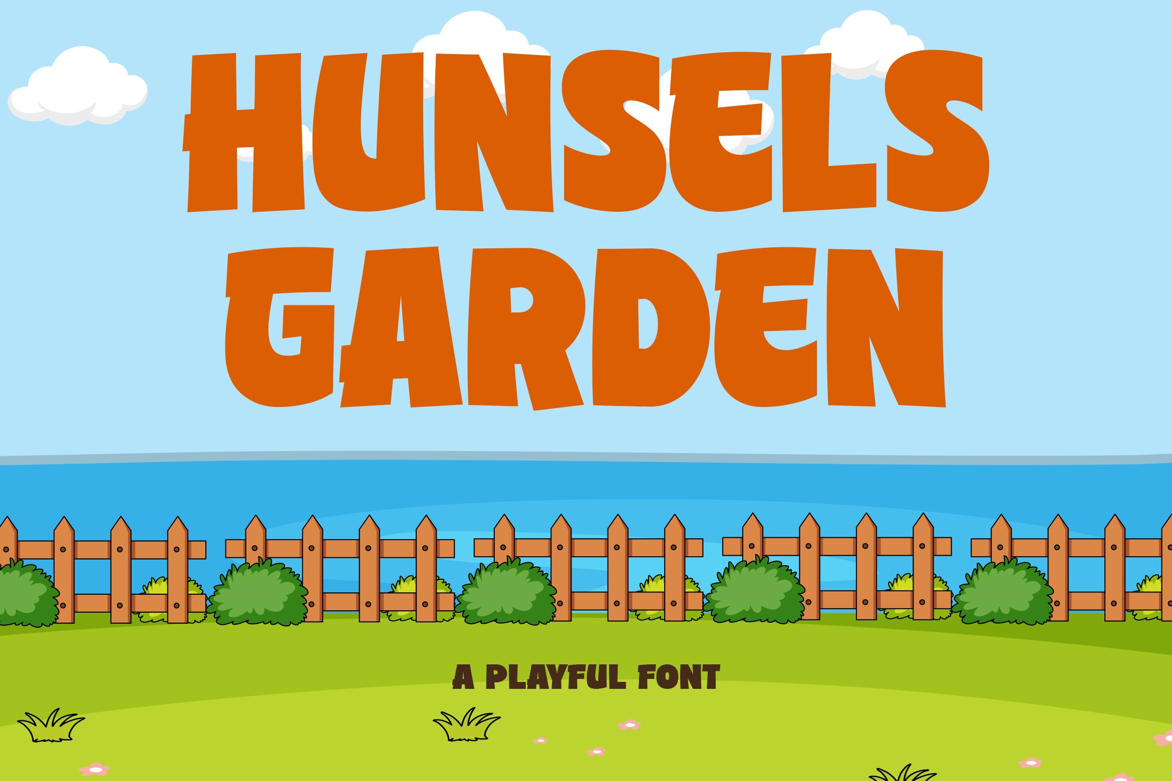 Hunsels Garden font preview image #2