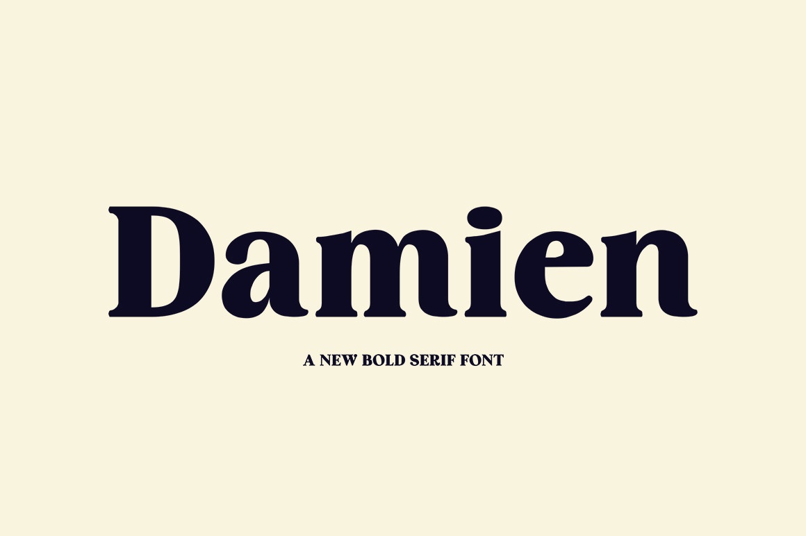 Damien font preview image #1