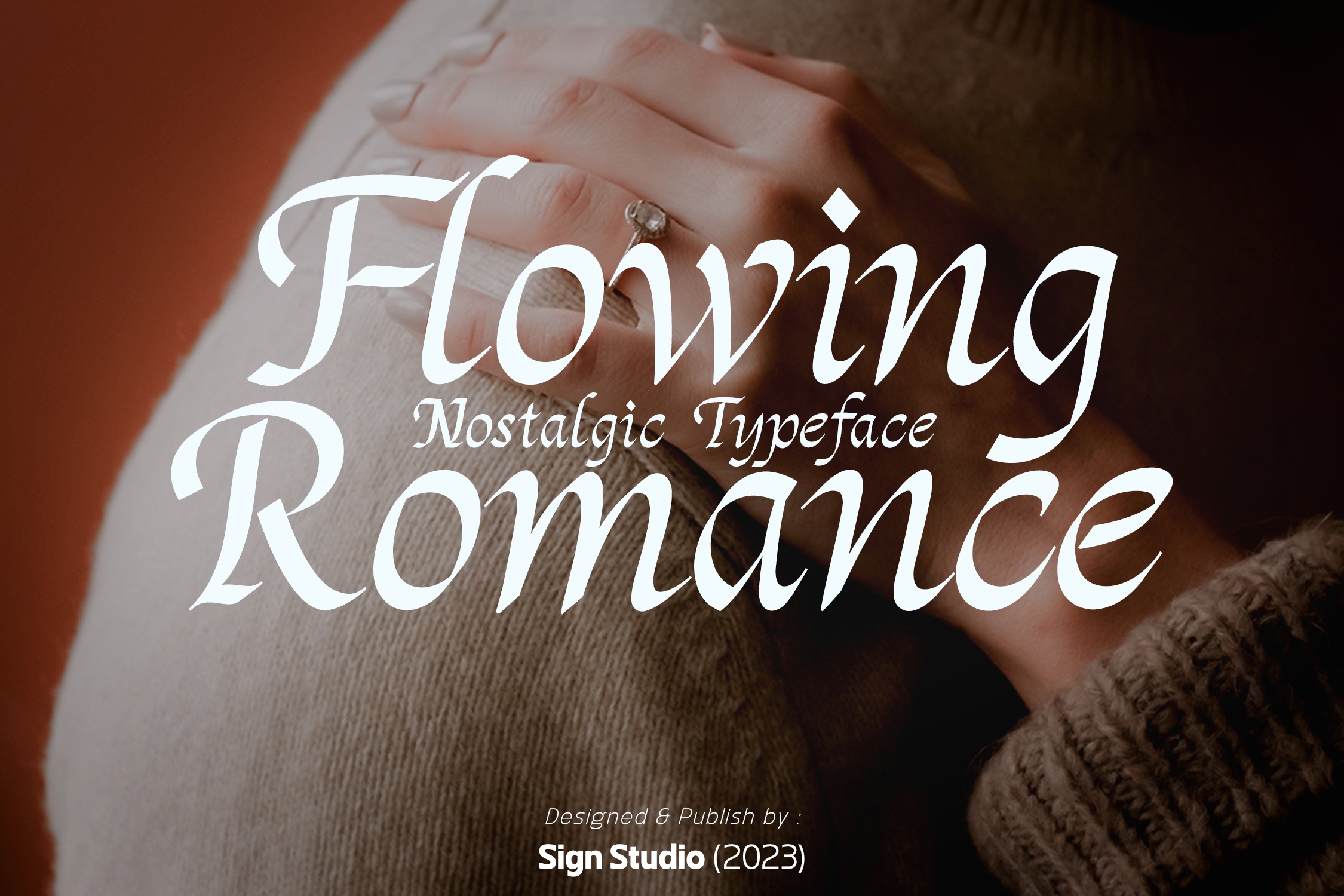 Flowing Romance font preview image #1