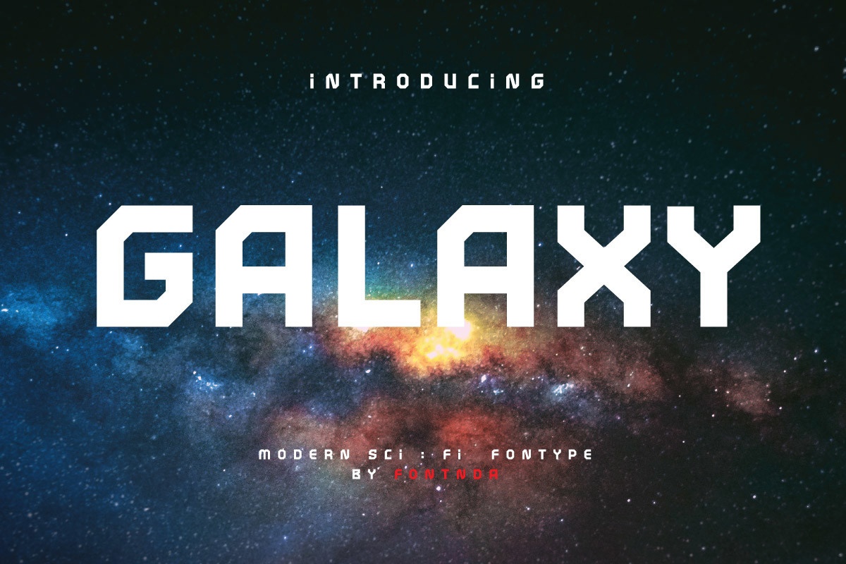 Galaxy font preview image #1